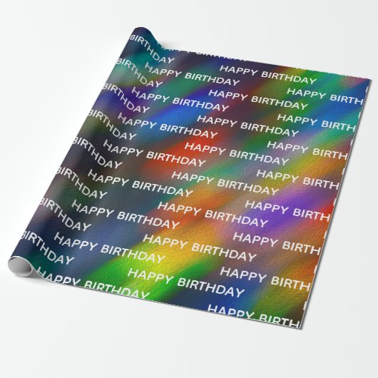 Geburtstag Abstrakte Blurdesign Geschenkpapier (Ungerollt)