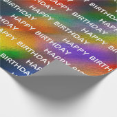 Geburtstag Abstrakte Blurdesign Geschenkpapier (Ecke)