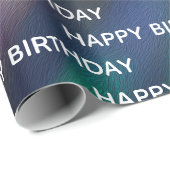 Geburtstag Abstrakte Blurdesign Geschenkpapier (Rolleneckpunkt)