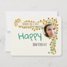 Geburtstag Add photo Art Nouveau CC1016 Card Karte