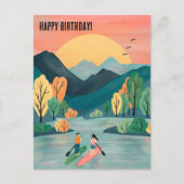 Geburtstag Adventures Paddleboarding SUP Paddleboa Postkarte (Vorderseite)