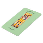 Geburtstag, African Art Aquarell Phantastisch Danc Magnet (Linke Seite)