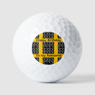 Geburtstag, afrikanische Kunst Ethnisches Muster O Golfball