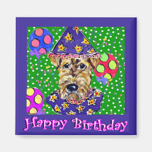 Geburtstag Airedale Magnet