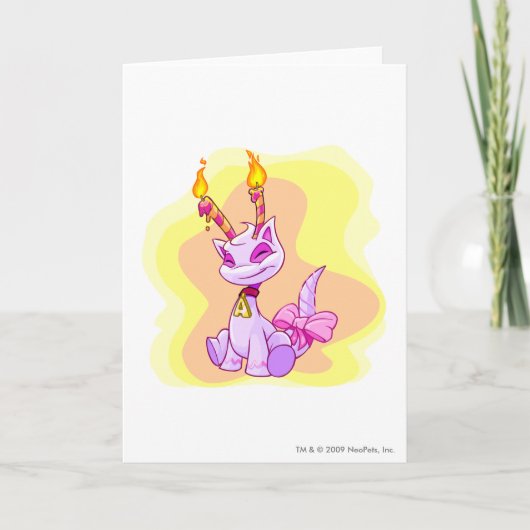 Geburtstag Aisha Karte (Vorderseite)