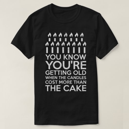 Geburtstag alt werden T-Shirt (Design vorne)