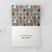 Geburtstag ältere Spaß Cat Quilt Karte (Innenseite)