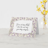 Geburtstag ältere Spaß Purple Flowers Karte (Gelbe Blume)