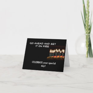 Geburtstag am Feuer! Geburtstagskarte Karte