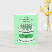 Geburtstag am St. Patrick's Day Karte (Gelbe Blume)