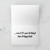 Geburtstag angeln, große Fische vorne. Karte (Innenseite)