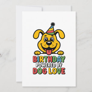 Geburtstag angetrieben von Hunde-Liebe-Design Feiertagskarte