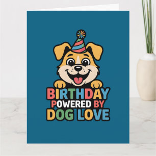 Geburtstag angetrieben von Hunde-Liebe-Design Karte