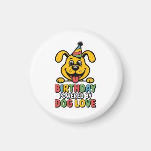 Geburtstag angetrieben von Hundeliebe-Design Magnet