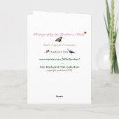 Geburtstag: anpassen karte (Rückseite)