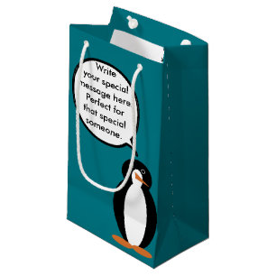 Geburtstag Anzug Vortrag von Frau Penguin Personal Kleine Geschenktüte