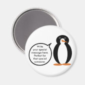 Geburtstag Anzug Vortrag von Frau Penguin Personal Magnet (Vorderseite/Rückseite)