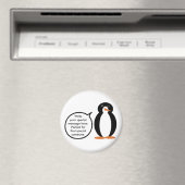 Geburtstag Anzug Vortrag von Frau Penguin Personal Magnet (In Situ (Geschirrspüler))