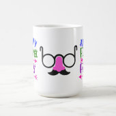 Geburtstag April Fool's Day Mustache Brille 15 OZ Kaffeetasse (Mittel)