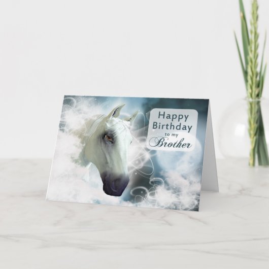 Geburtstag, arabisches Geistespferd Karte (Vorderseite)