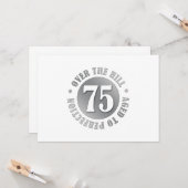 Geburtstag auf dem Hügel Karte (Vorderseite/Rückseite Beispiel)