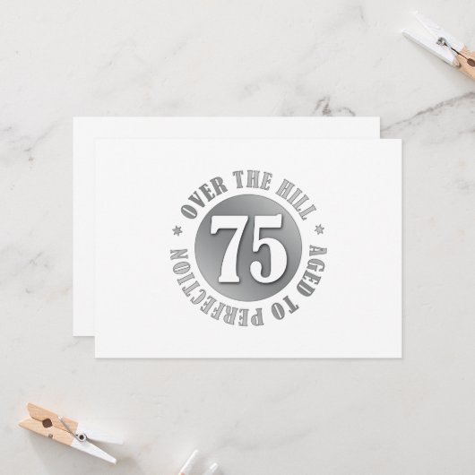 Geburtstag auf dem Hügel Karte (Vorderseite/Rückseite Beispiel)