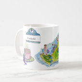 Geburtstag auf dem Weinberg! Kaffeetasse (Vorderseite Links)