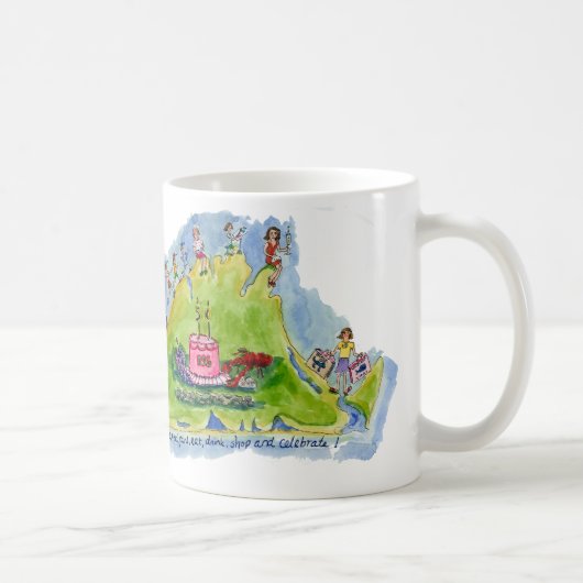 Geburtstag auf dem Weinberg! Kaffeetasse (Rechts)