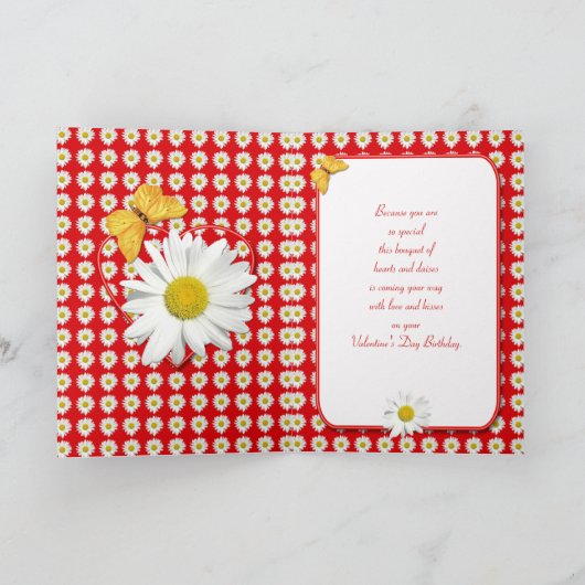 Geburtstag auf feiertagskarte (Innenseite)