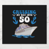 Geburtstag Auf meinem Weg in 50 Schaumweinetikett (Einzelnes Label)