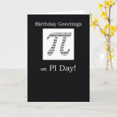 Geburtstag auf PU-Tagesschwarzem Karte (Gelbe Blume)