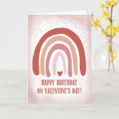 Geburtstag auf Valentinstag Handgestrichen Weich r Karte (Gelbe Blume)