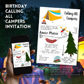 Geburtstag Aufruf an alle Campers Einladung