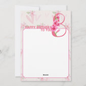 Geburtstag : August Geburtsnummer Blume Gladi Feiertagskarte (Rückseite)