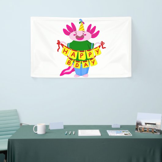 Geburtstag Axolotl Banner (Messeveranstaltung)