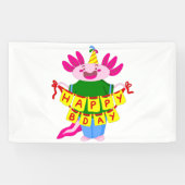 Geburtstag Axolotl Banner (Horizontal)