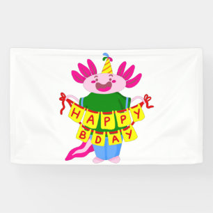 Geburtstag Axolotl Banner