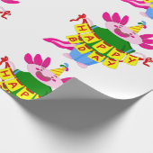 Geburtstag Axolotl Geschenkpapier (Ecke)