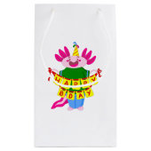 Geburtstag Axolotl Kleine Geschenktüte (Rückseite)