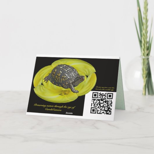 Geburtstag - Baby Snapping Turtle Karte (Rückseite)