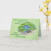Geburtstag - Baby Snapping Turtle Karte (Gelbe Blume)