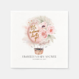 Geburtstag / Babydusche / Heißluftballon Serviette