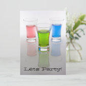 Geburtstag / Bachelor Party Einladung (Stehend Vorderseite)