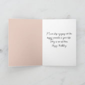 Geburtstag Ballerina Tänzer in Gitarre Karte (Innenseite)