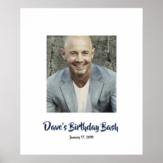 Geburtstag Bash Anmeldung in Party Board Poster (Vorne)