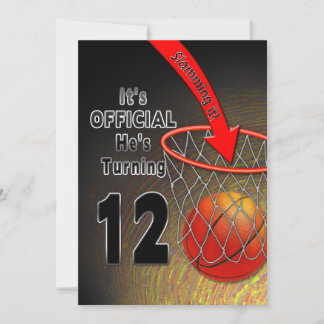 GEBURTSTAG - BASKETBALL - 12. EINLADUNG