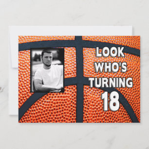 GEBURTSTAG - BASKETBALL - 18. EINLADUNG/FOTO EINLADUNG