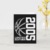 Geburtstag Basketball Limited Edition 2005 Karte (Gelbe Blume)
