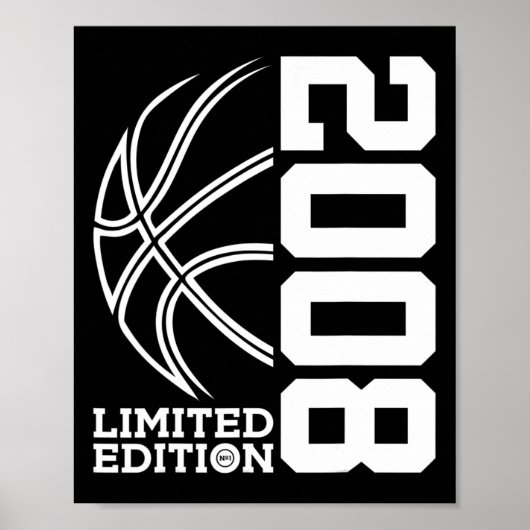 Geburtstag Basketball Limited Edition 2008 1 Poster (Vorne)