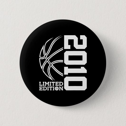 Geburtstag Basketball Limited Edition 2010 Button (Vorderseite)
